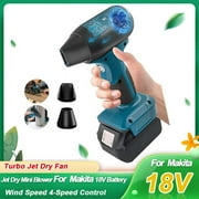 Jet Dry Mini Blower Compatible with Dewalt 20V Lithium Battery,Jet Fan130000 RPM Wind Speed 4-Speed Control, Compressed Air Duster, Cordless Handheld Air Blower for Computer Keyboard,Outdoors
